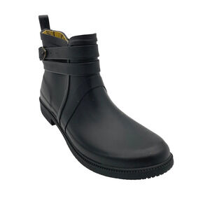 Joules Women's Rubber Ankle Boots Fairhurst Black - Medium